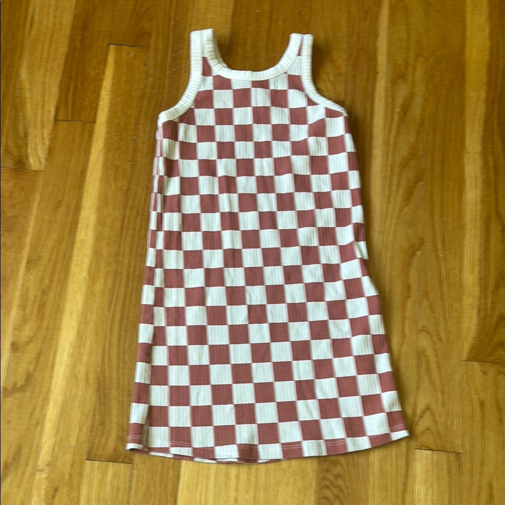 Old Navy Sleeveless Dress with Pink and Cream Pattern
